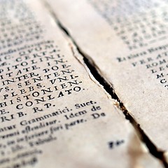 Image showing Old book open