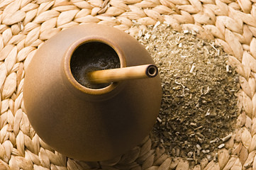 Image showing argentinian calabash with yerba mate