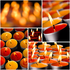 Image showing flaming candles 