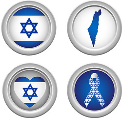 Image showing Israel Buttons