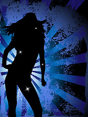 Image showing Girl Party Silhouette