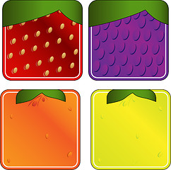 Image showing Squared Fruits Collection