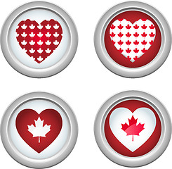 Image showing Canada Buttons3