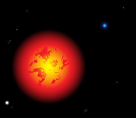 Image showing Sun in space