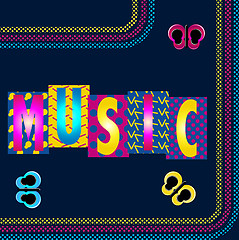 Image showing Neon Music