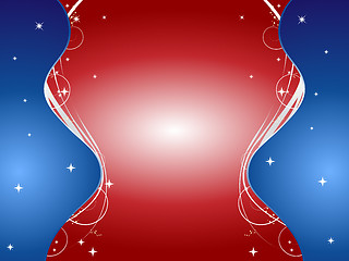 Image showing United States Wavy Background