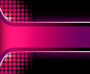 Image showing Beautiful 3D pink stripe with halftone background