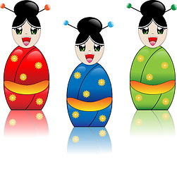 Image showing Japanese Girl with Kimono
