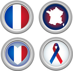 Image showing France Buttons