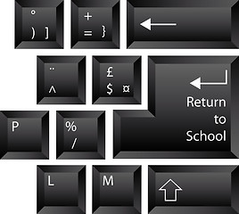 Image showing Back to School Keyboard