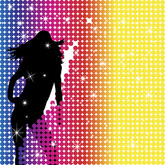 Image showing Girl Party Silhouette