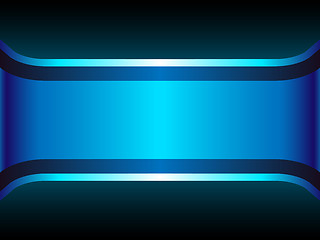 Image showing Blue Neon Background with Copyspace.