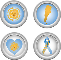 Image showing Buttons Argentina