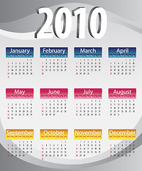 Image showing Calendar 2010