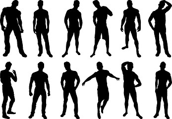 Image showing Men Silhouettes