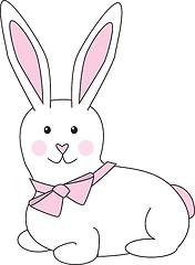 Image showing Pink Bunny Face