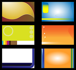 Image showing Set of 6 business card