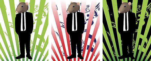 Image showing Rat in Suit