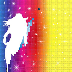 Image showing Girl Party Silhouette