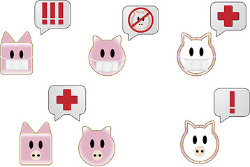 Image showing Swine Flu Bubbles