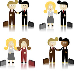 Image showing Businessmen ad businesswomen