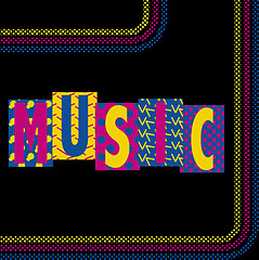 Image showing Neon Music