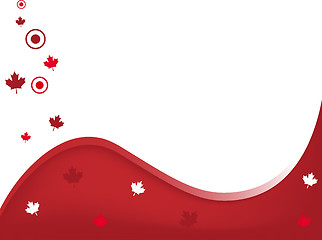 Image showing Canada Wavy Background
