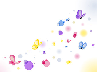 Image showing Butterflies Background