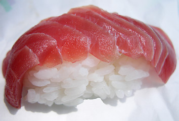 Image showing Sushi on a blurred background