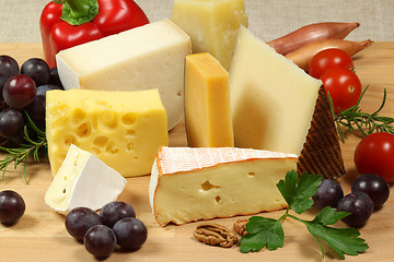 Image showing Cheese variety