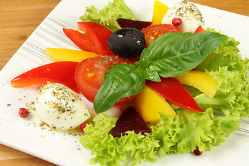 Image showing Vegetarian salad