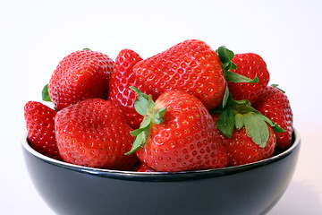 Image showing Bowl of strawberries