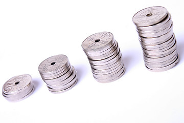 Image showing Stacks of coins