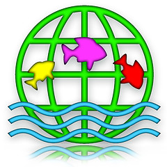 Image showing Jumping Fishes