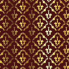 Image showing gold damask