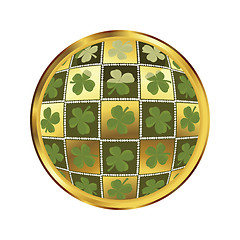 Image showing st. Patrick's day button