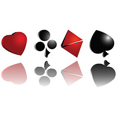 Image showing Gambling cards symbol