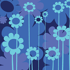 Image showing Floral blue