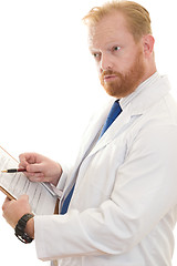 Image showing Doctor or Scientist discussing information