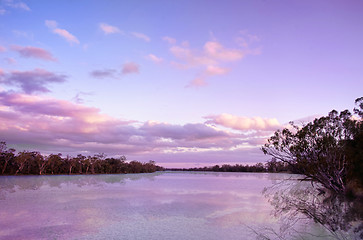 Image showing river murray sunset