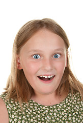 Image showing surprised young girl