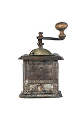 Image showing Old coffee grinder isolated