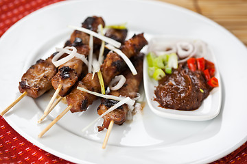 Image showing Pork satay