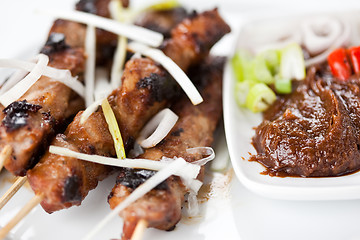 Image showing Pork satay