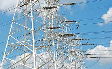 Image showing Power pylons