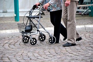 Image showing seniors walking