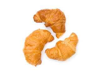 Image showing Three croissants