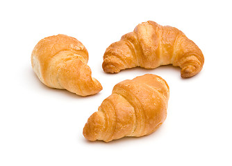 Image showing Three croissants