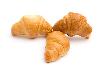 Image showing Three croissants