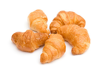 Image showing Five croissants